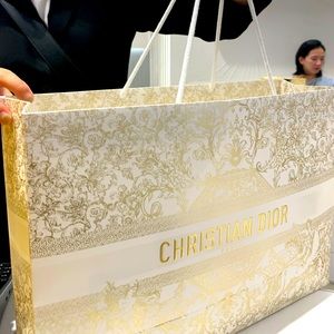 Brand new authentic Christian Dior shopping bag with handles . Must have!